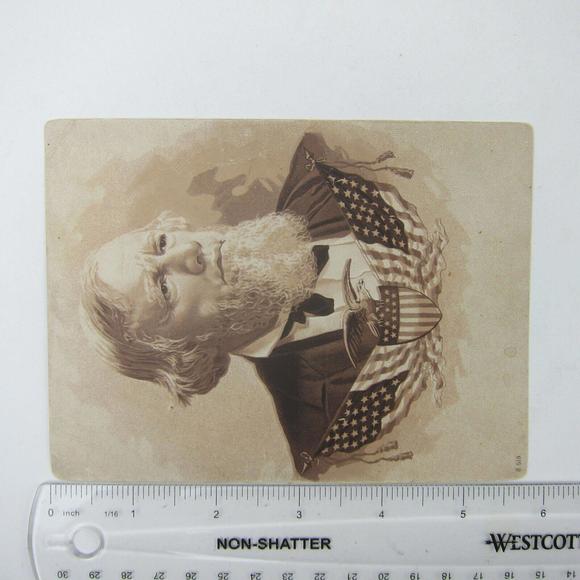 Allen G. Thurman Portrait 1888 Presidential Election Campaign Print Antique RARE - Picture 12 of 12